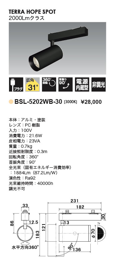 テラホープスポット＿CDM-R35W相当＿広角タイプ＿寸法図＿配光図